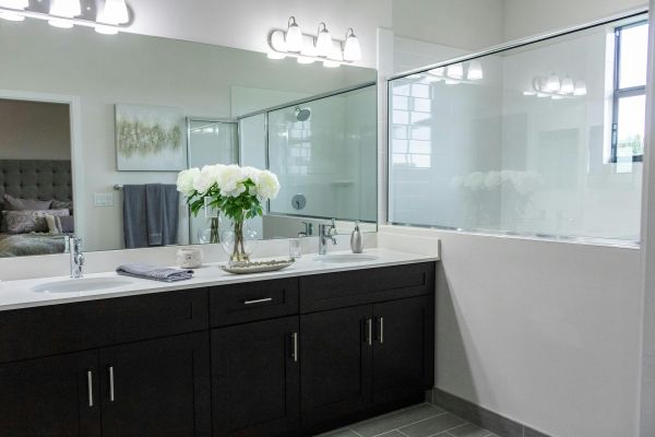 White Ceramic Sink With Stainless Steel Faucet