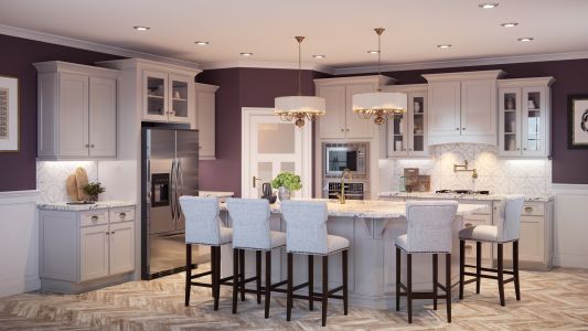 a large luxurious kitchen that was recently remodeled in Boynton Beach, FL